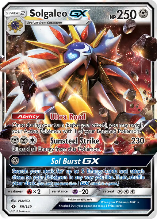 Solgaleo GX (89/149) [Sun & Moon: Base Set] - Pokemon Single