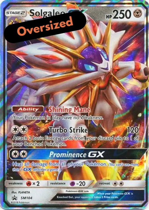 Solgaleo GX (SM104) (Jumbo Card) [Sun & Moon: Black Star Promos] - Pokemon Single