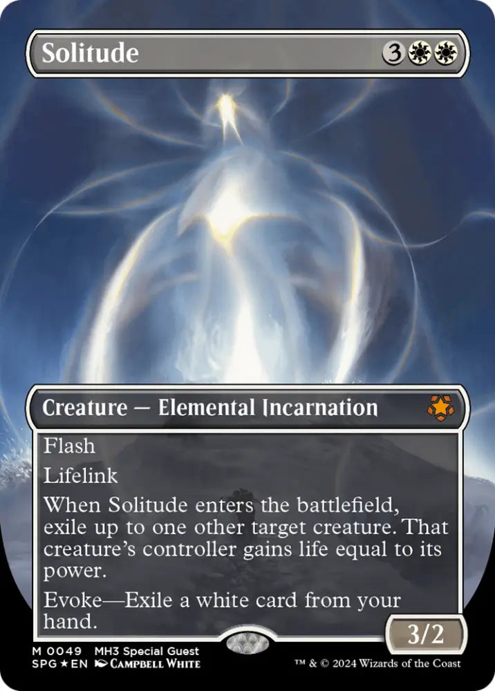 Solitude (Borderless) (Textured Foil) [Modern Horizons 3 Special Guests] - MTG Single
