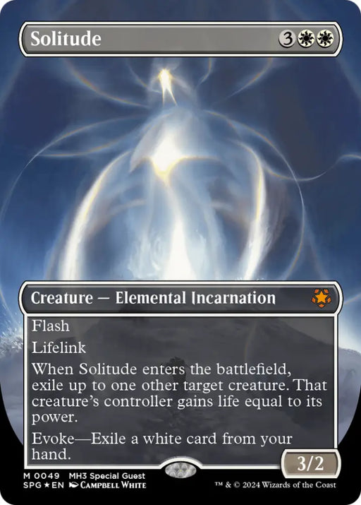Solitude (Borderless) (Textured Foil) [Modern Horizons 3 Special Guests] - MTG Single