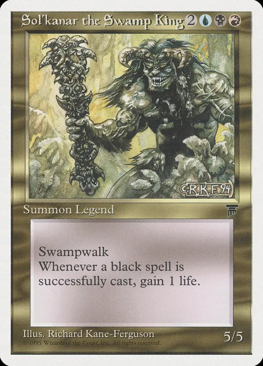 Sol’kanar the Swamp King [Chronicles] - MTG Single