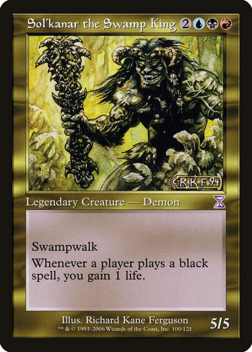 Sol’kanar the Swamp King [Time Spiral Timeshifted] - MTG Single