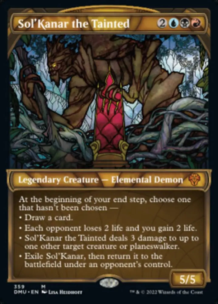 Sol’Kanar the Tainted (Showcase Textured) [Dominaria United] - MTG Single