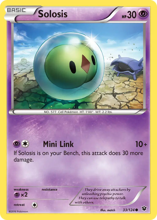 Solosis (33/124) [XY: Fates Collide] - Pokemon Single