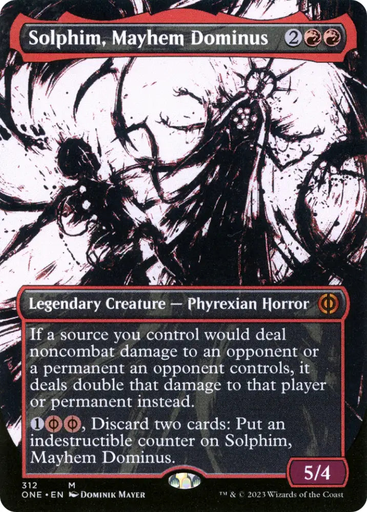 Solphim Mayhem Dominus (Borderless Ichor) [Phyrexia: All Will Be One] - MTG Single