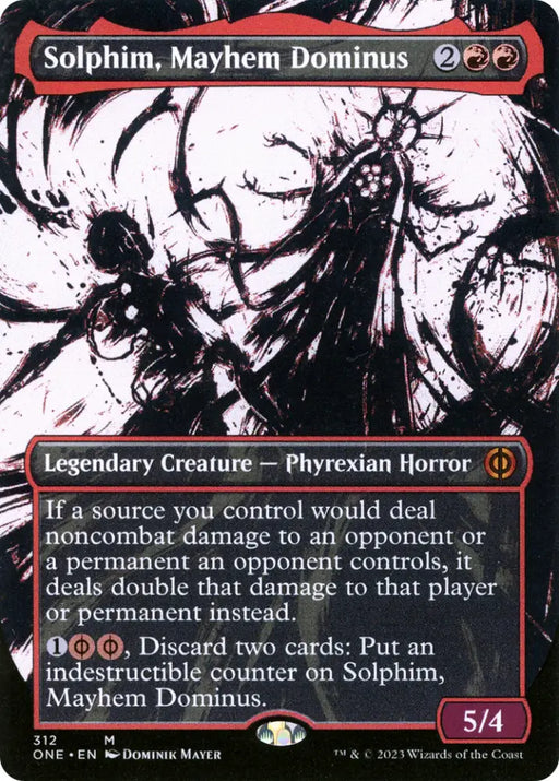 Solphim Mayhem Dominus (Borderless Ichor) [Phyrexia: All Will Be One] - MTG Single