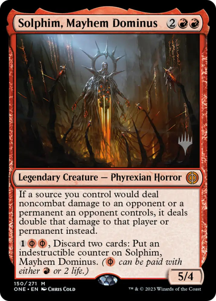 Solphim Mayhem Dominus (Promo Pack) [Phyrexia: All Will Be One Promos] - MTG Single