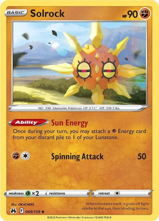 Solrock (069/159) [Sword & Shield: Crown Zenith] - Pokemon Single