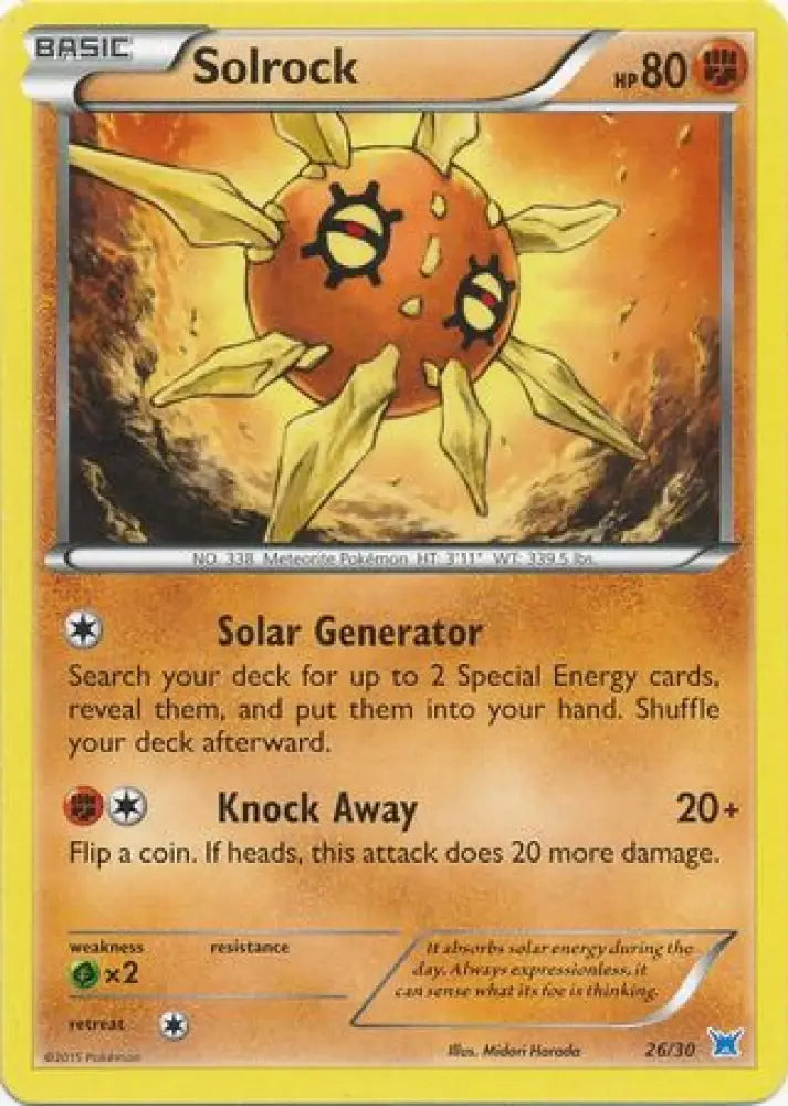 Solrock (26/30) [XY: Trainer Kit 2 - Latios] - Pokemon Single