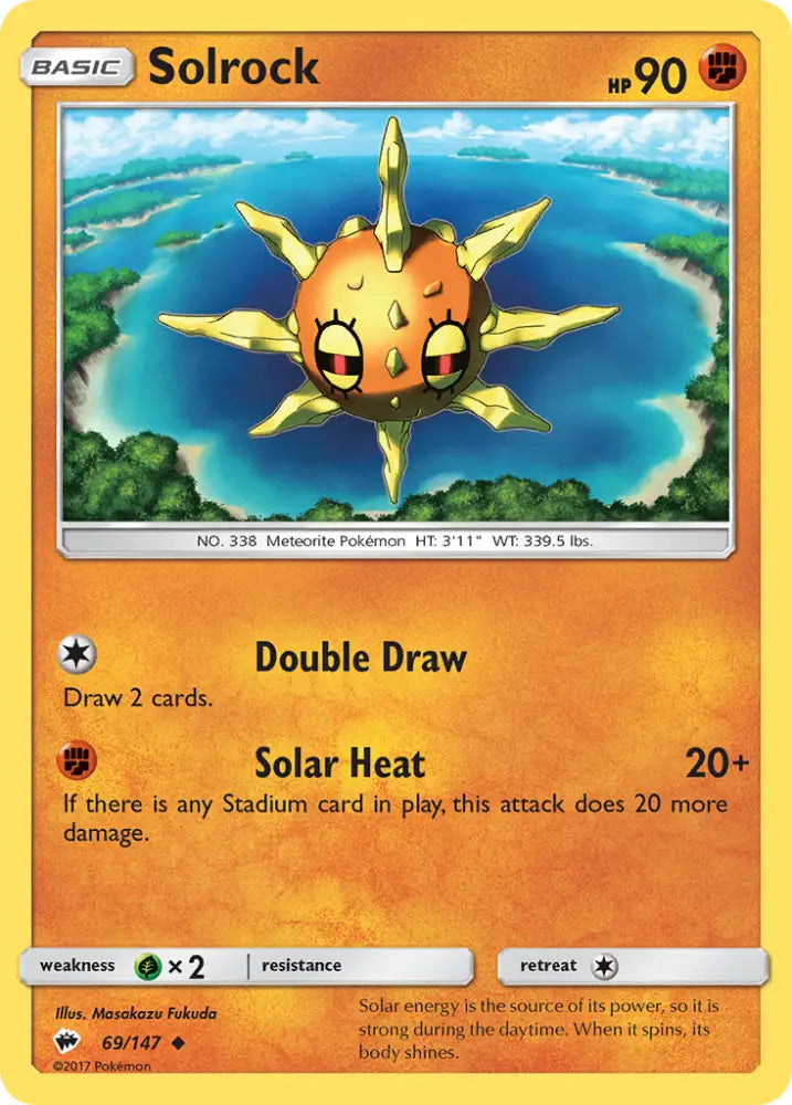 Solrock (69/147) [Sun & Moon: Burning Shadows] - Pokemon Single
