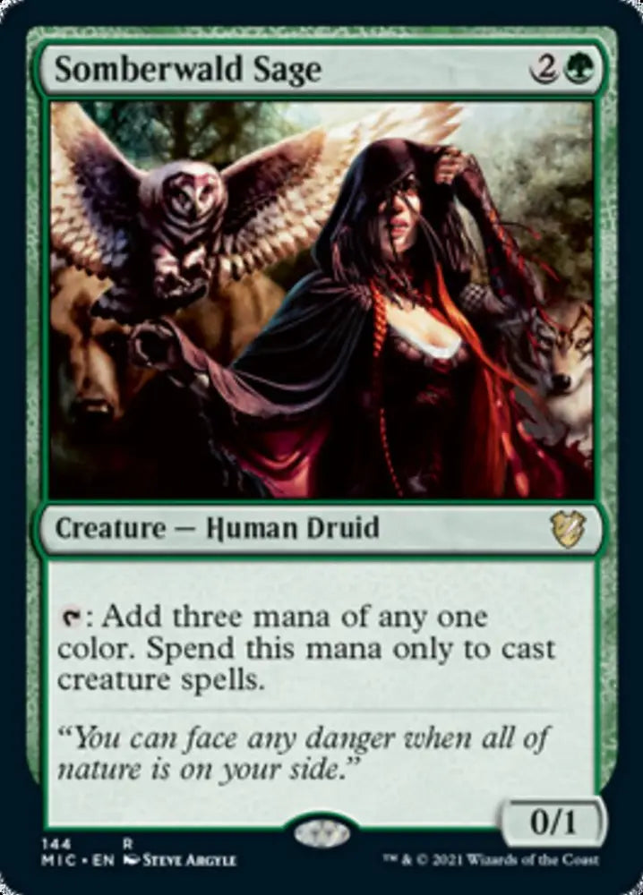 Somberwald Sage [Innistrad: Midnight Hunt Commander] - MTG Single
