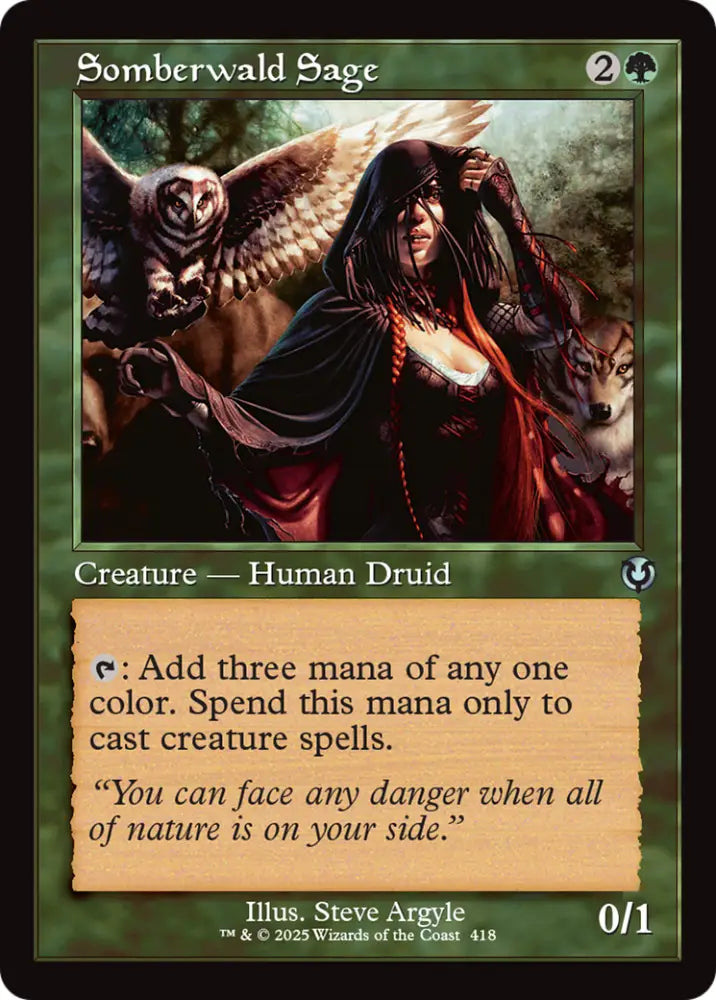 Somberwald Sage (Retro Frame) [Innistrad Remastered] - MTG Single