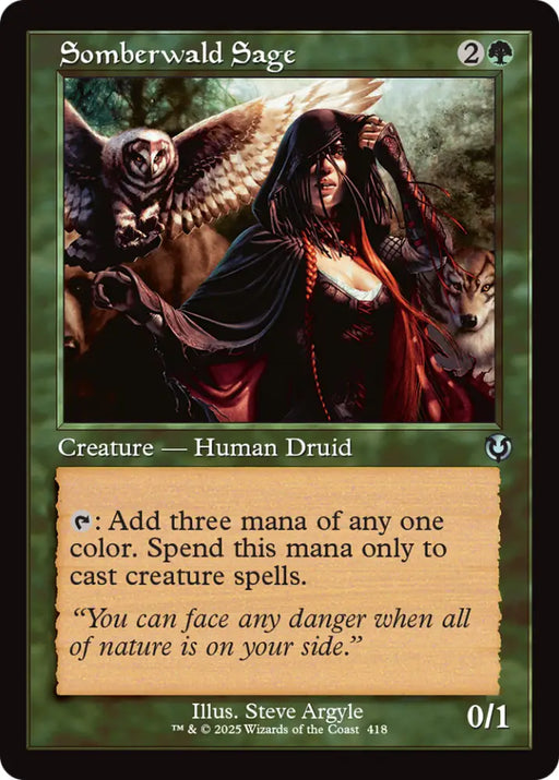 Somberwald Sage (Retro Frame) [Innistrad Remastered] - MTG Single