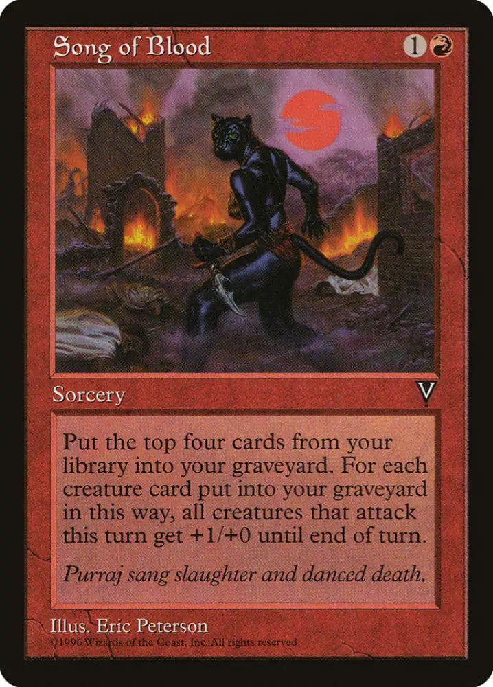 Song of Blood [Visions] - MTG Single