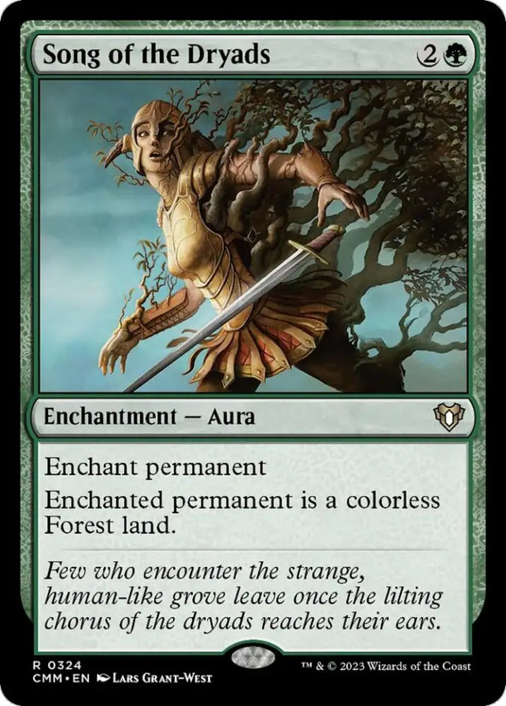 Song of the Dryads [Commander Masters] - MTG Single