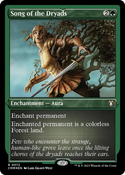 Song of the Dryads (Foil Etched) [Commander Masters] - MTG Single