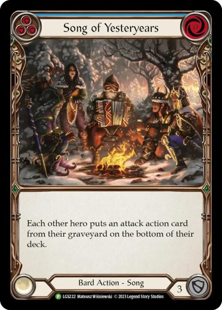 Song of Yesteryears [LGS222] (Promo) Rainbow Foil - Flesh And Blood Single