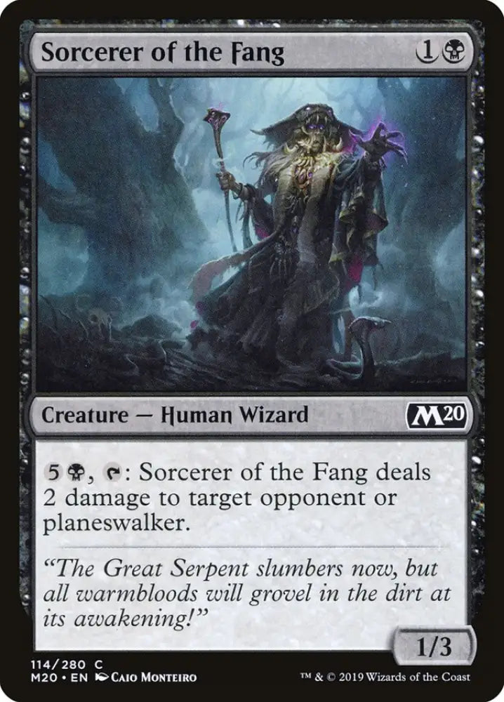 Sorcerer of the Fang [Core Set 2020] - MTG Single