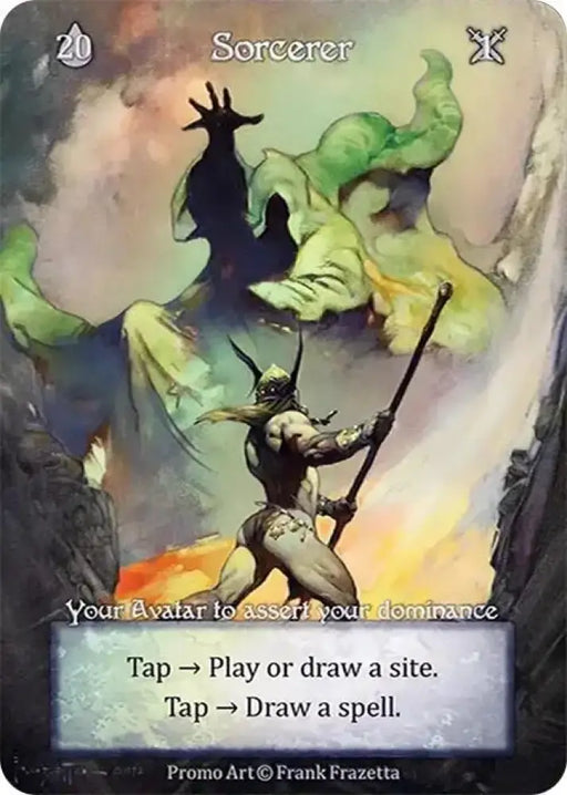 Sorcerer (Store Alternate Art Promo) (Foil) [Arthurian Legends Promo]