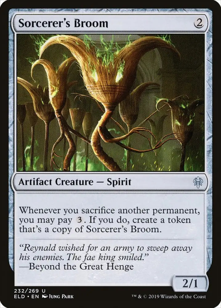 Sorcerer’s Broom [Throne of Eldraine] - MTG Single