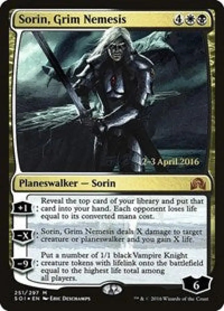 Sorin, Grim Nemesis (251) [Prerelease Cards]