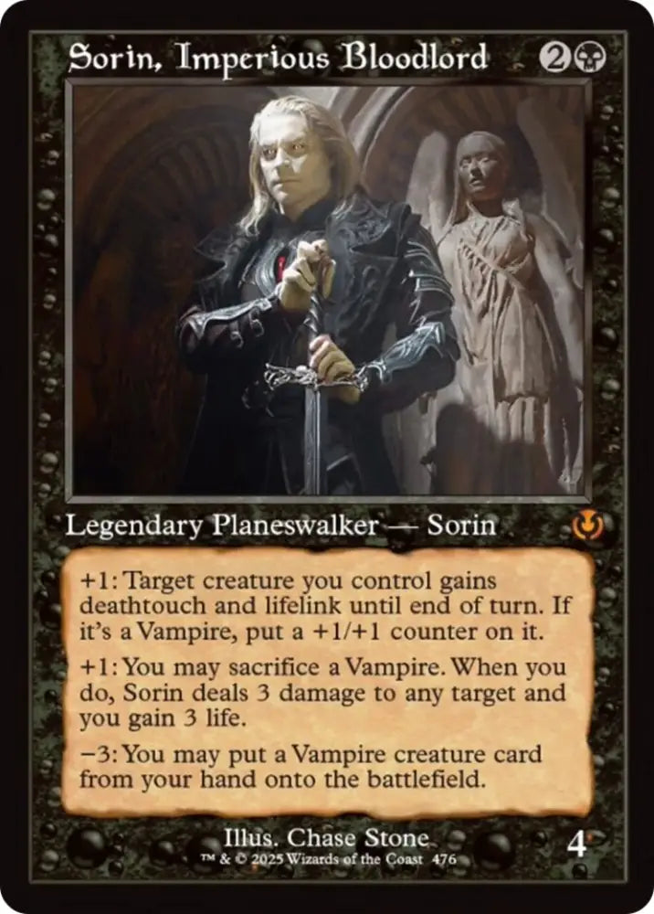 Sorin Imperious Bloodlord (Retro Frame) [Innistrad Remastered] - MTG Single