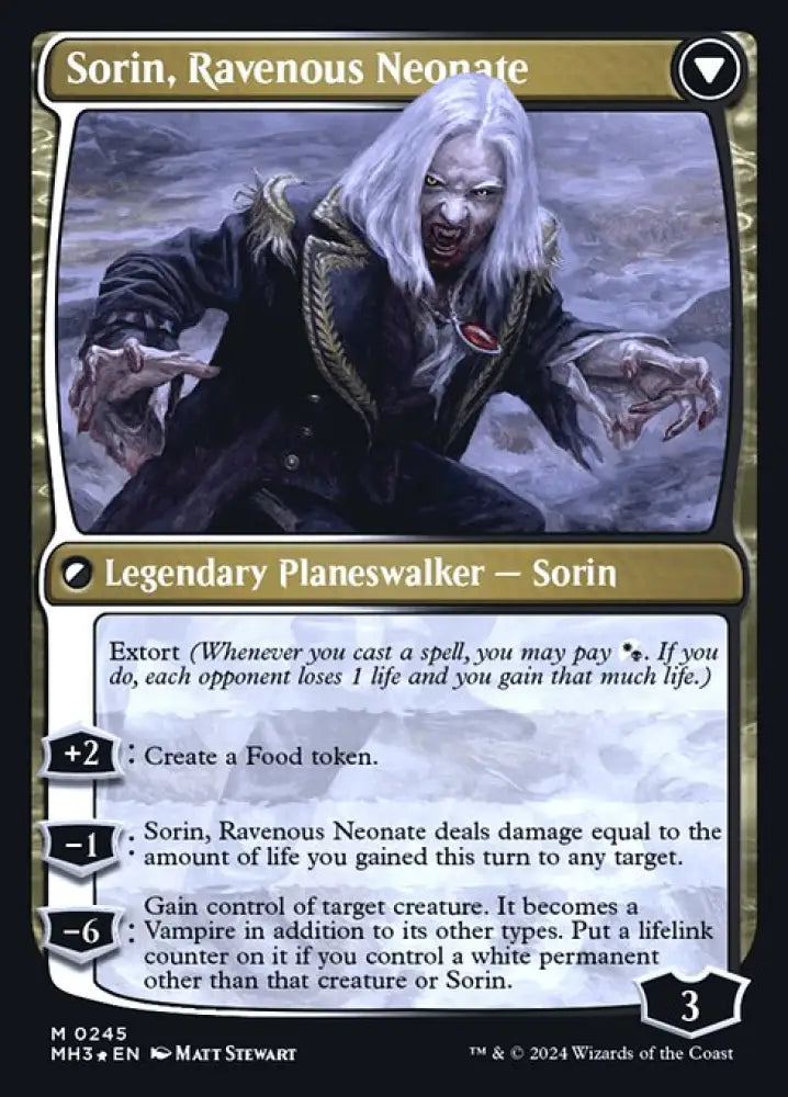 Sorin of House Markov (245) [Prerelease Cards] Reverse