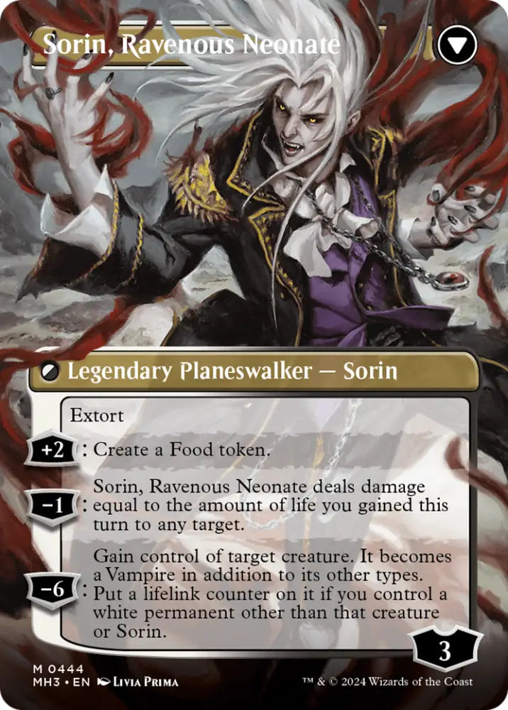 Sorin of House Markov // Sorin Ravenous Neonate (Borderless) [Modern Horizons 3] - MTG Single