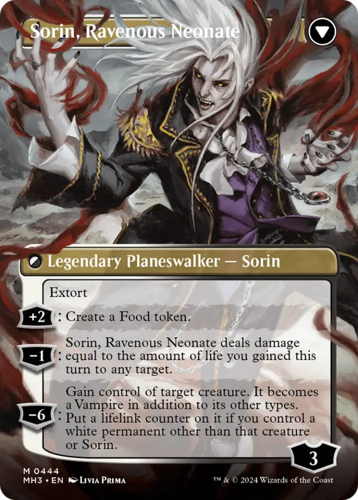 Sorin of House Markov // Sorin Ravenous Neonate (Borderless) [Modern Horizons 3] - MTG Single