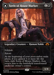 Sorin of House Markov // Sorin Ravenous Neonate (Borderless) (Textured Foil) [Modern Horizons 3] - MTG Single