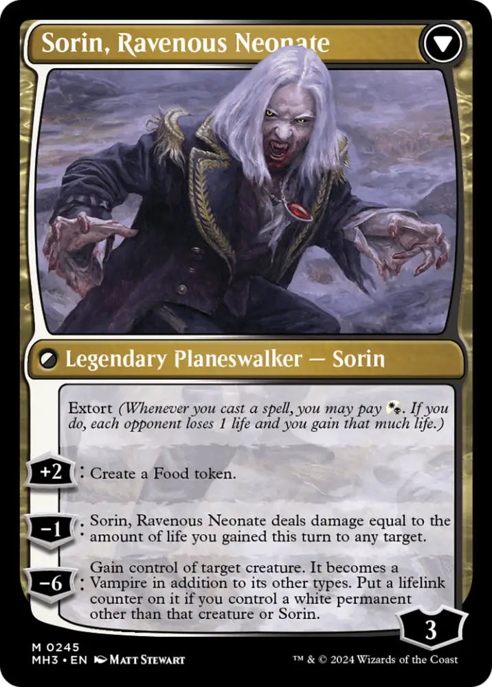 Sorin of House Markov // Sorin Ravenous Neonate [Modern Horizons 3] - MTG Single
