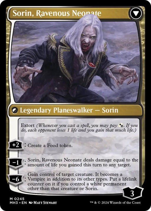 Sorin of House Markov // Sorin Ravenous Neonate [Modern Horizons 3] - MTG Single