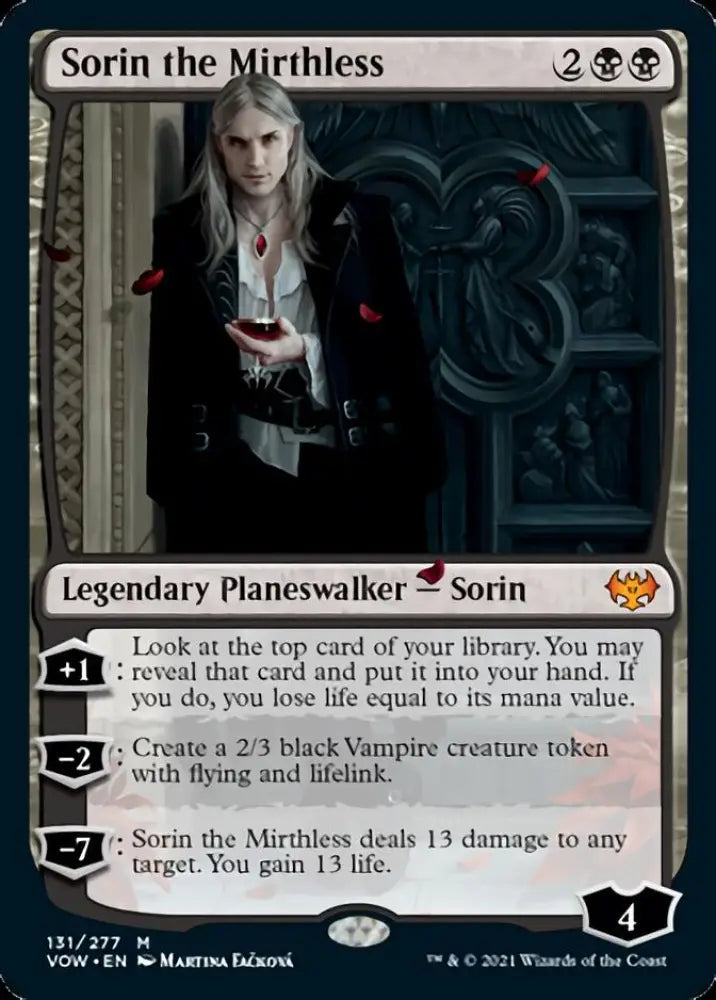 Sorin the Mirthless [Innistrad: Crimson Vow] - MTG Single