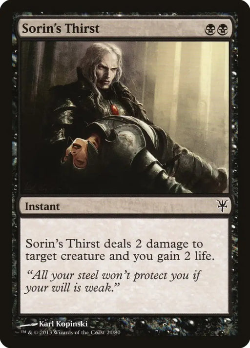Sorin’s Thirst [Duel Decks: Sorin vs. Tibalt] - MTG Single