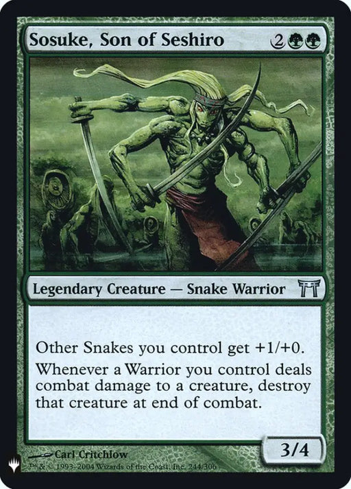 Sosuke Son of Seshiro [Mystery Booster] - MTG Single