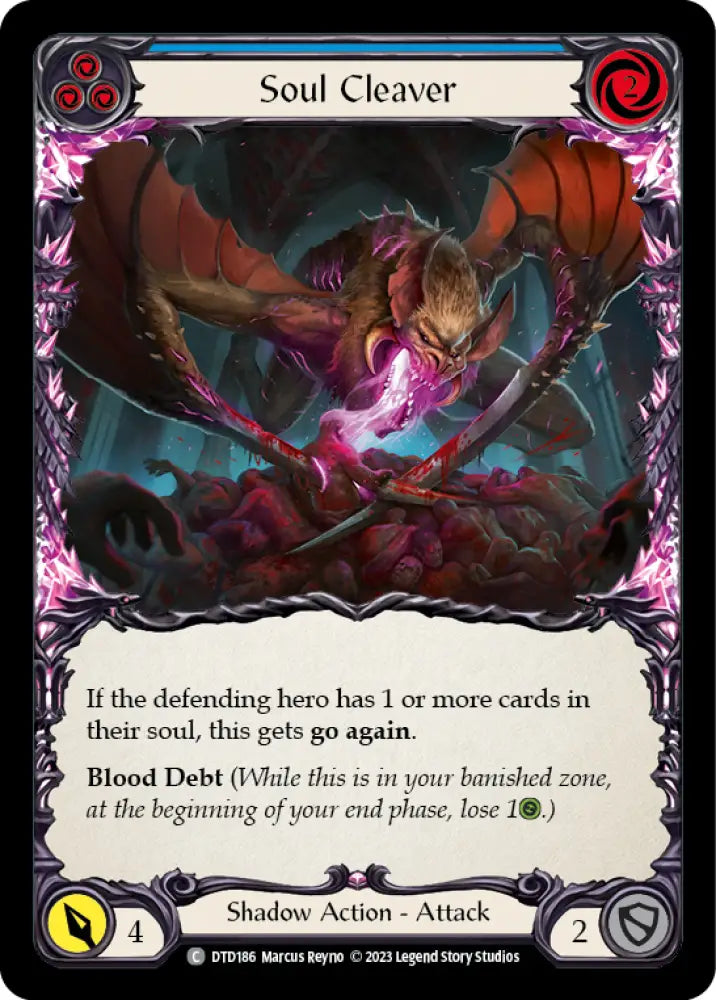 Soul Cleaver (Blue) [Dusk Till Dawn] Rainbow Foil - Flesh And Blood Single