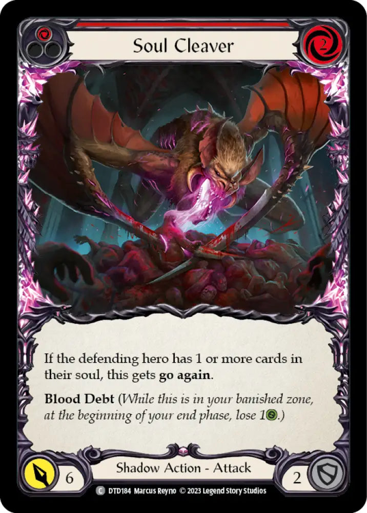 Soul Cleaver (Red) [Dusk Till Dawn] Rainbow Foil - Flesh And Blood Single