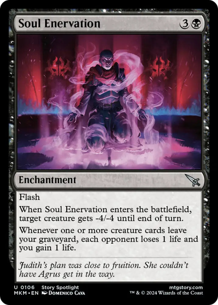 Soul Enervation [Murders at Karlov Manor] - MTG Single