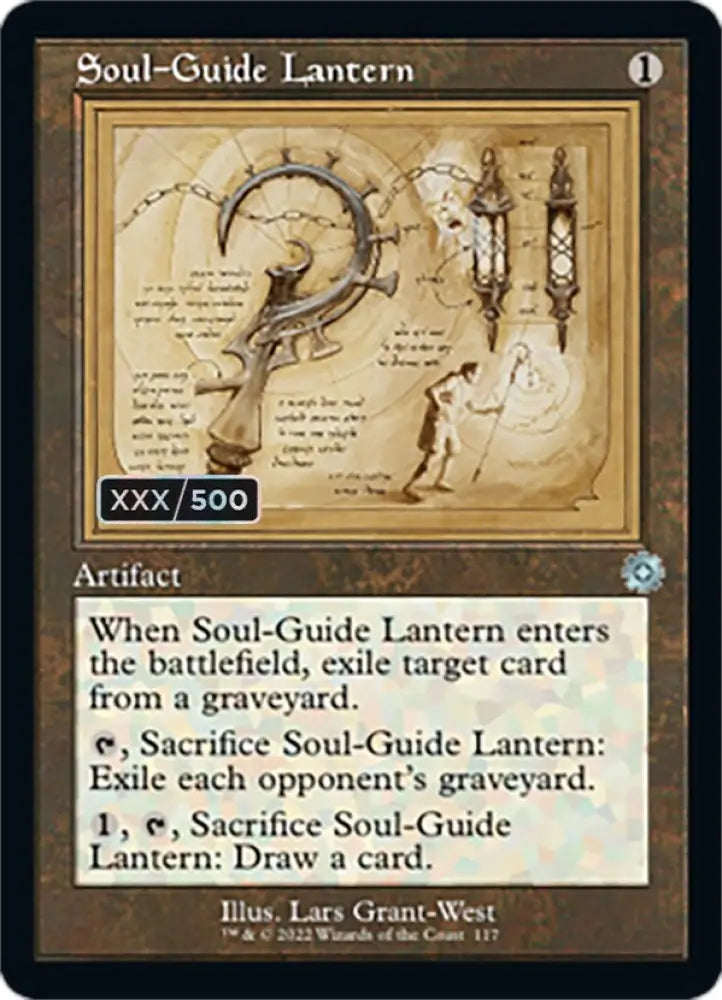 Soul-Guide Lantern (Retro Schematic) (Serialized) [The Brothers’ War Retro Artifacts] - MTG Single