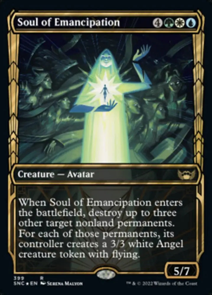 Soul of Emancipation (Showcase Golden Age Gilded Foil) [Streets of New Capenna] - MTG Single
