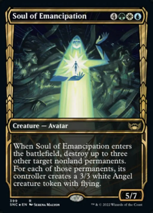 Soul of Emancipation (Showcase Golden Age Gilded Foil) [Streets of New Capenna] - MTG Single