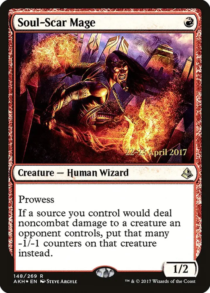 Soul-Scar Mage [Amonkhet Prerelease Promos] - MTG Single