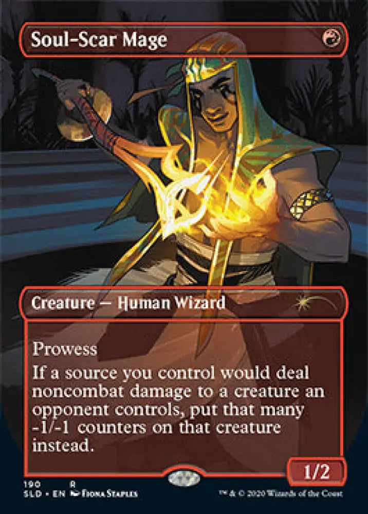 Soul-Scar Mage (Borderless) [Secret Lair Drop Series] - MTG Single