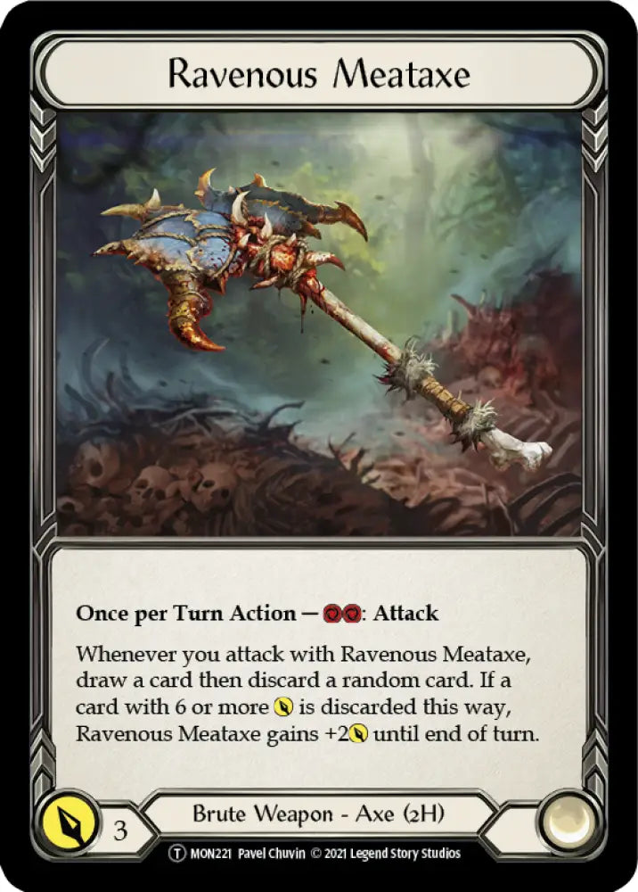 Soul Shackle // Ravenous Meataxe [Monarch Unlimited] Unlimited Normal - Flesh And Blood Single