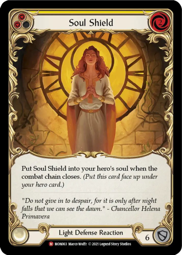 Soul Shield [Monarch 1st Edition] 1st Edition Rainbow Foil - Flesh And Blood Single