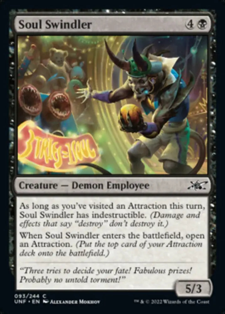 Soul Swindler [Unfinity] - MTG Single