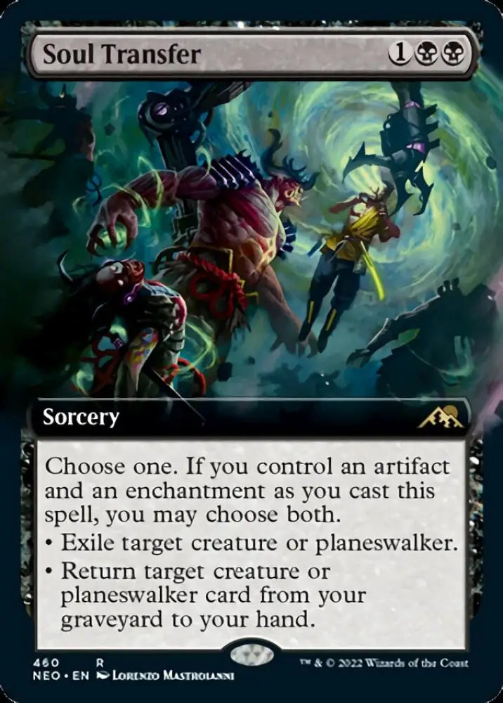 Soul Transfer (Extended Art) [Kamigawa: Neon Dynasty] - MTG Single