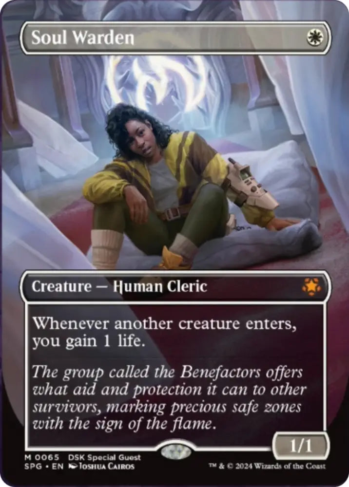 Soul Warden (Borderless) [Duskmourn: House of Horror Special Guests] - MTG Single
