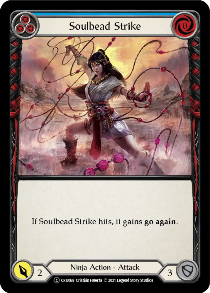 Soulbead Strike (Blue) [Crucible of War Unlimited] Unlimited Rainbow Foil - Flesh And Blood Single