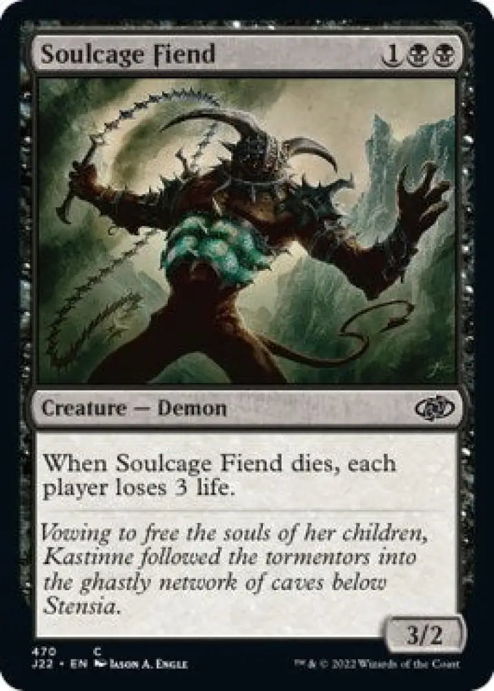 Soulcage Fiend [Jumpstart 2022] - MTG Single